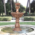 Garden Decorative brass bronze water fountain with children statue
